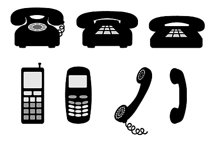 电话元素矢量素材