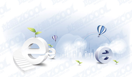 e主题商业插画矢量素材