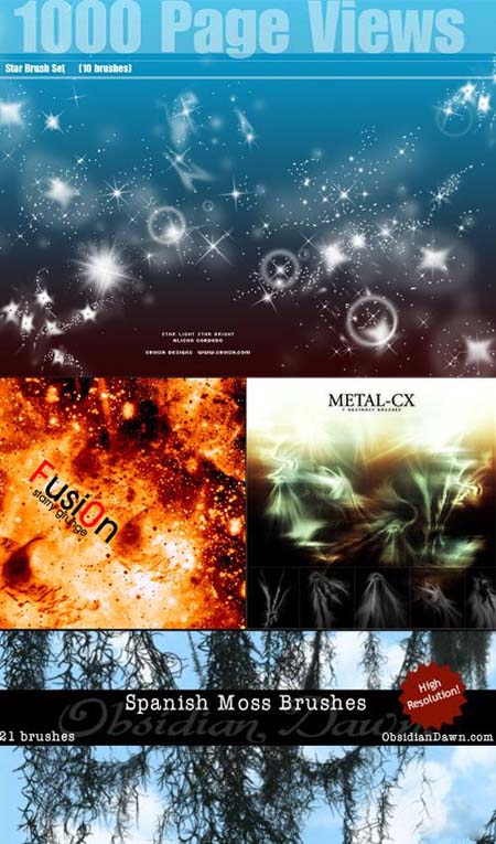 笔刷迷你素材包&nbsp;（Photoshop&nbsp;Brushes&nbsp;Mini&nbsp;Pack）