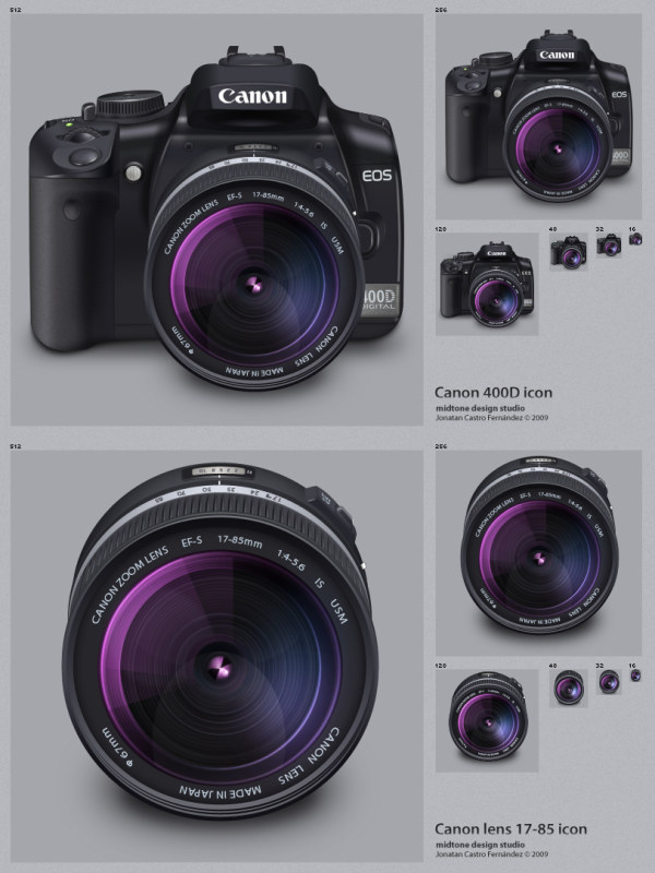 Canon&nbsp;400D&nbsp; &nbsp;Lens(PNG Icon)