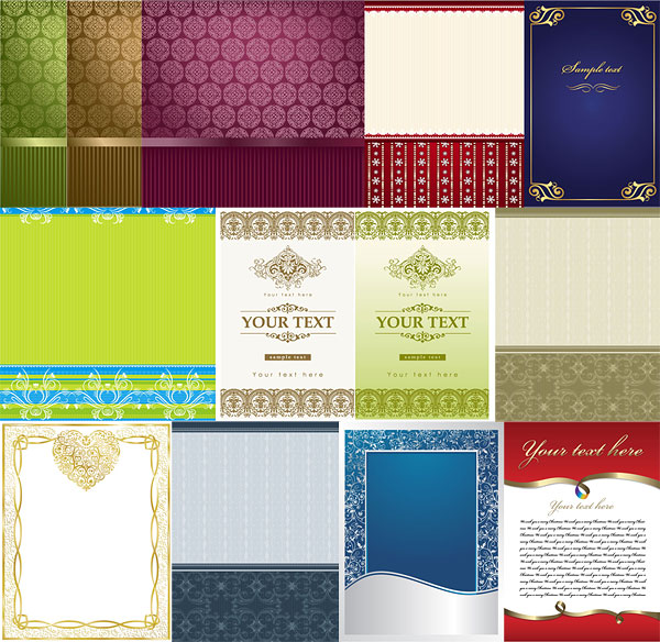 13款欧式花纹花边矢量素材