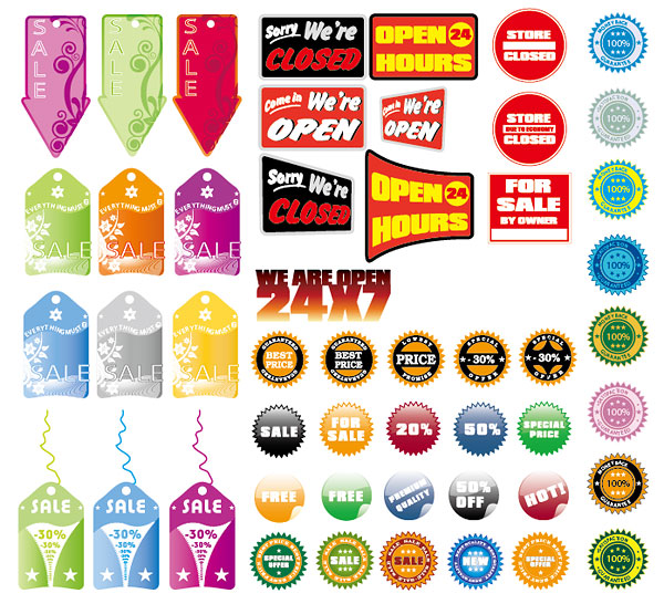 销售装饰图案矢量素材