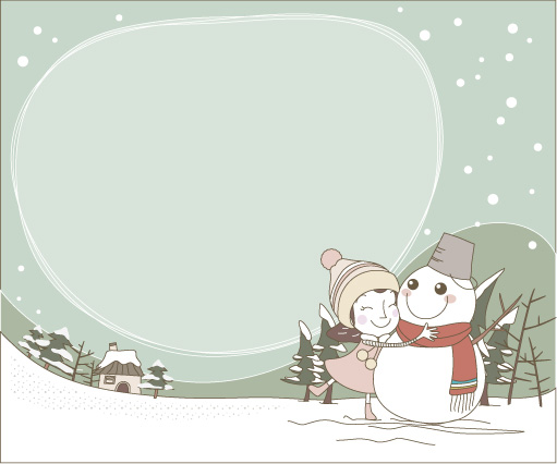 可爱线条插画矢量素材-49