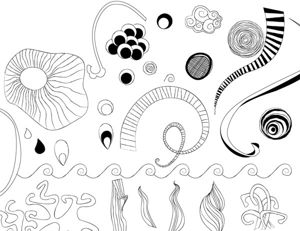 线条元素矢量素材