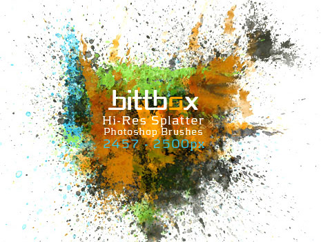 11个实用喷溅笔刷