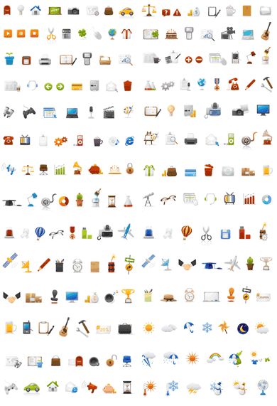 简单实用的网页图标矢量素材