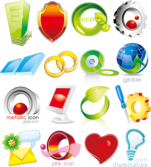 一些精美的图形图标矢量素材