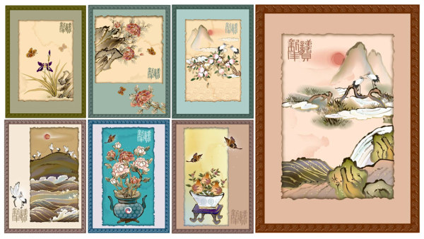 经典素材&mdash;国画花草&mdash;上部分（7P）