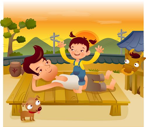 iClickart卡通家庭插画矢量素材-17