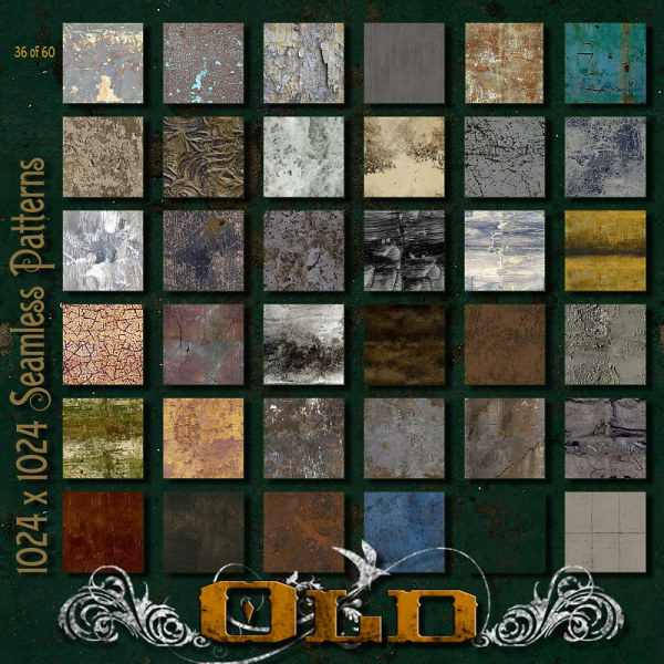 Ron's&nbsp;&nbsp;公司出品的高清晰陈旧脱落、斑驳污迹图案合集&nbsp;(之一)