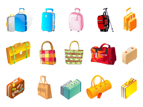 箱子包包矢量素材之一