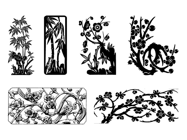 古典植物矢量素材之二