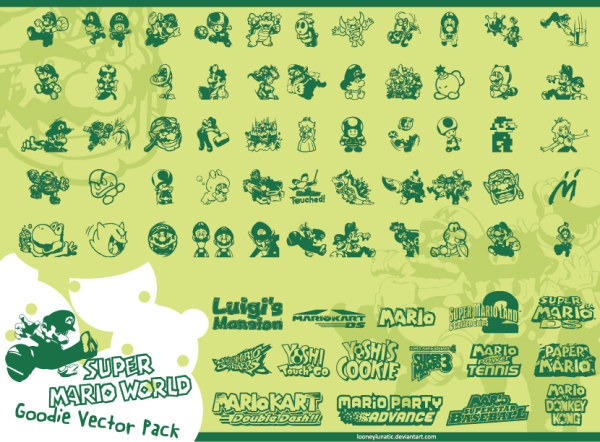 70个超级玛丽卡通形象