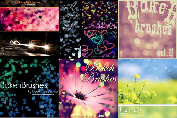 一组漂亮的光主题ps笔刷