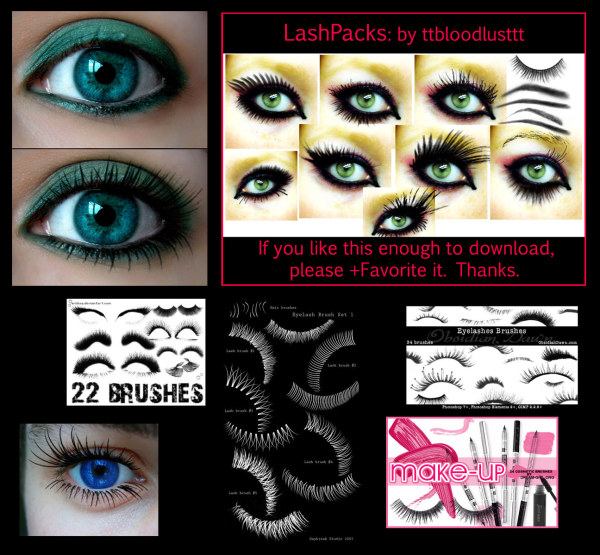 经典的眼睫毛系列PS笔刷