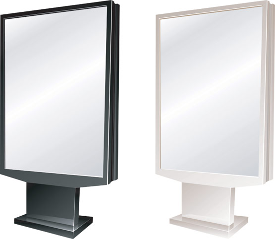 空白广告牌矢量素材