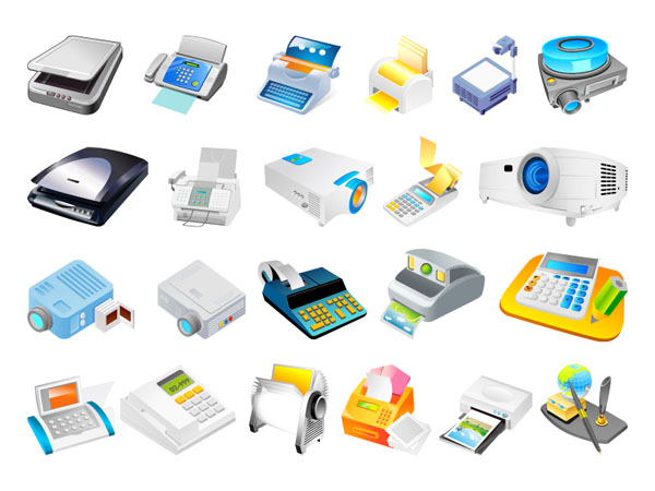 办公用品矢量素材