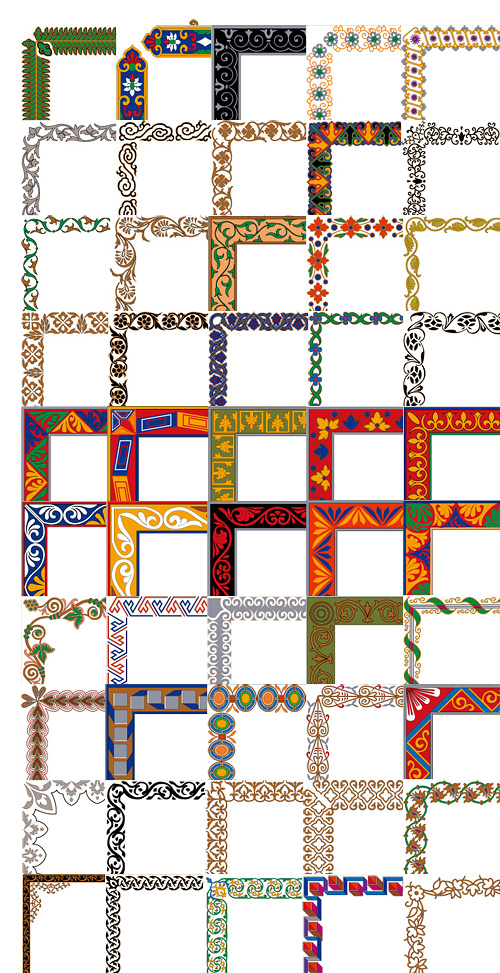 矢量简约实用边框辑-2（50P） 