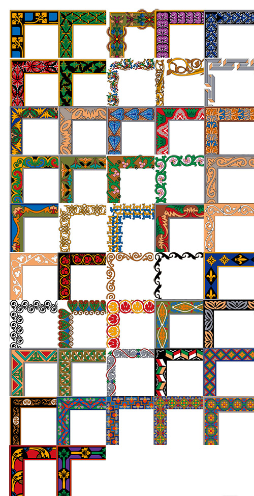 矢量简约实用边框辑-4（47P）