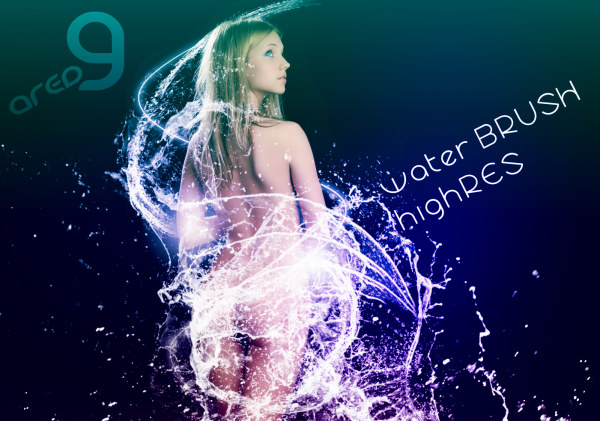 水珠、水花、水沫、水翅膀笔刷集（共8款）