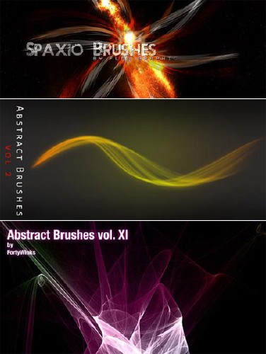 高清晰炫彩、流溢高光笔刷集