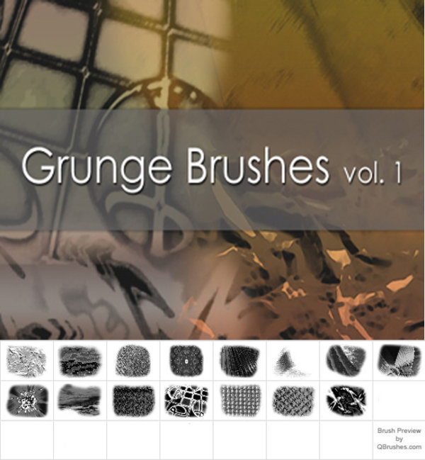 高清晰残旧质感纹理类PS笔刷集（一）
