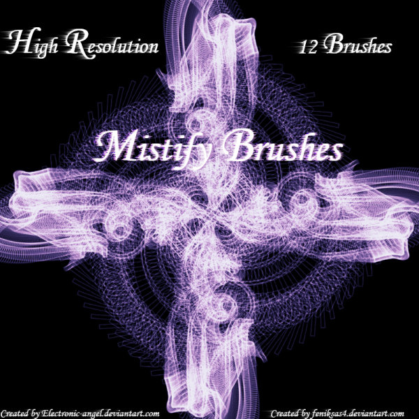 高清晰超酷梦幻螺旋炫光PS笔刷(之四) 