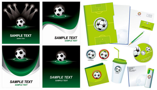 足球主题矢量素材