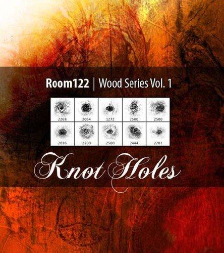 高清晰树木类PS笔刷之一(疤痕纹理)