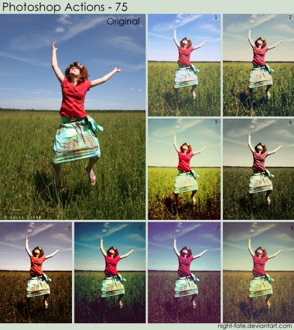 漂亮的人像调色PS动作（之七）