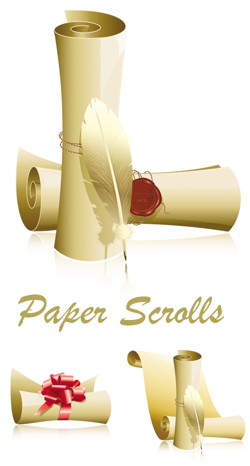 卷纸矢量素材&nbsp;