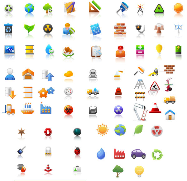 图标大全&mdash;&mdash;工业篇矢量素材
