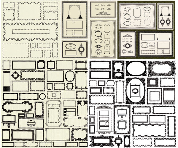 花式边框矢量素材
