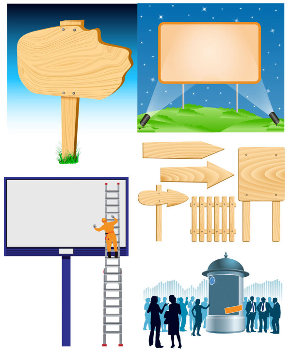 广告牌矢量素材