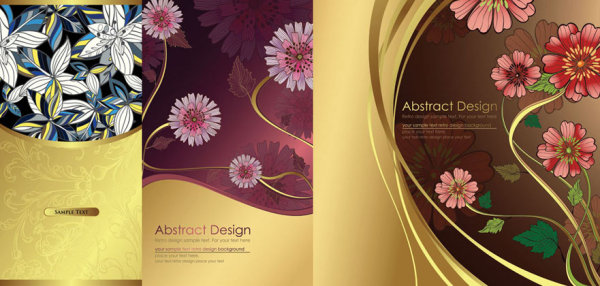 传统花纹背景矢量素材 