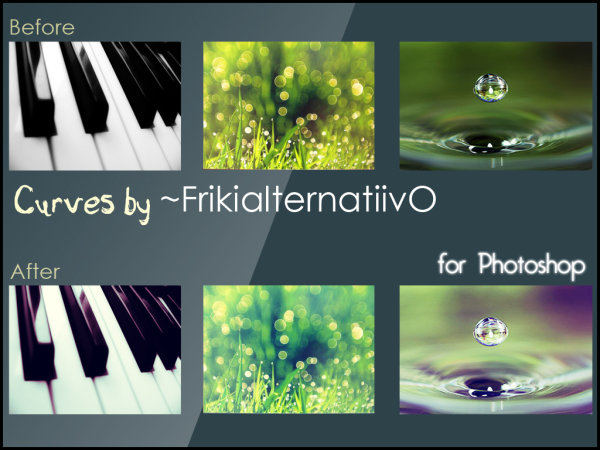 3款时尚蓝绿色调曲线调节（ACV）PS文件