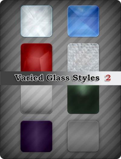 2款漂亮的质感、按钮PS样式（ ASL PSD JPG ）