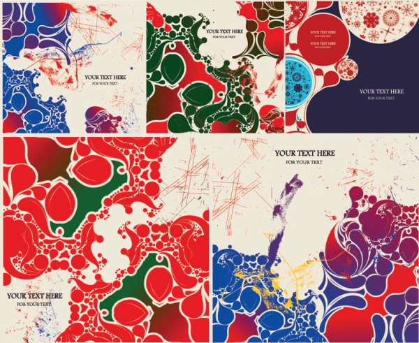 潮流元素背景矢量素材