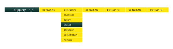 jQuery css超滑二级下拉菜单（Do&nbsp;touch&nbsp;me）