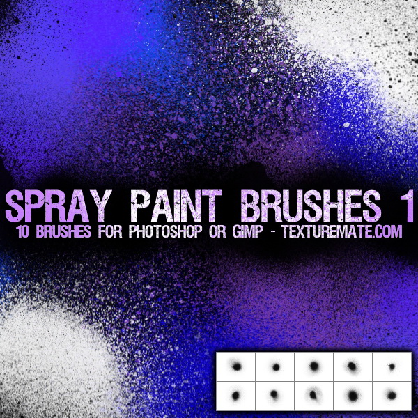 高清晰喷涂PS笔刷 