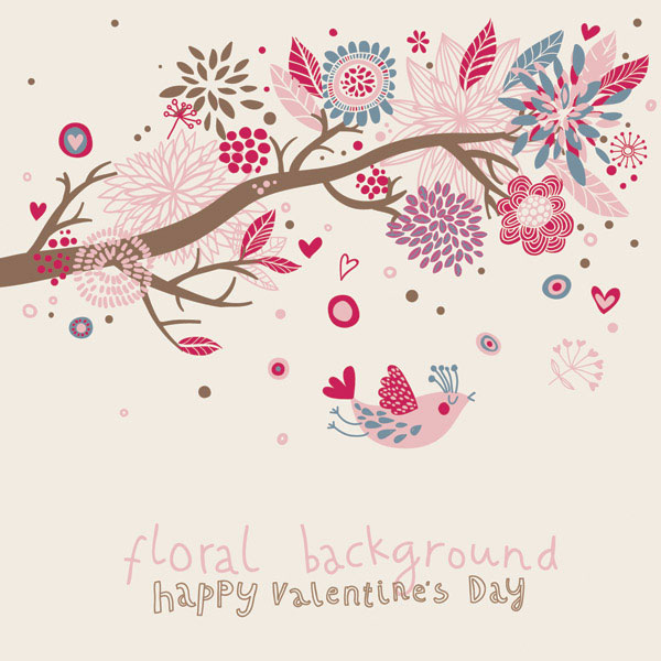 可爱小鸟矢量素材-4