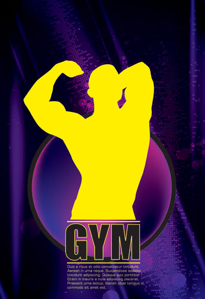 大力士剪影矢量素材-5