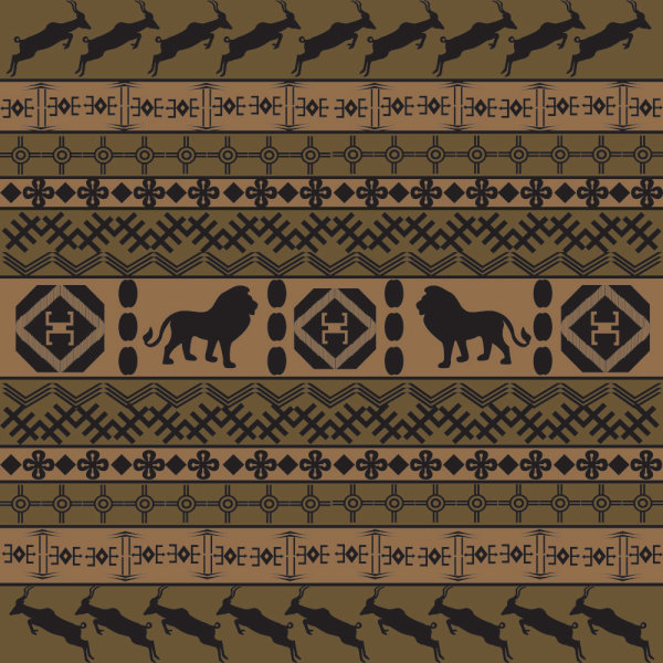 非洲传统花纹背景04&mdash;&mdash;矢量素材