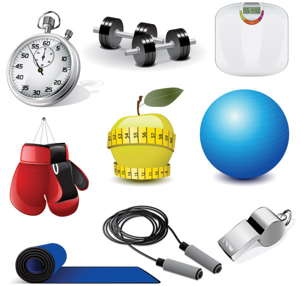 体育器材02&mdash;&mdash;矢量素材