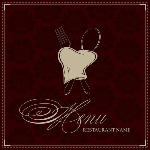 西餐菜单矢量素材-1