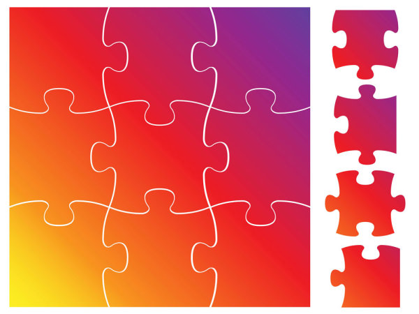 Brilliant puzzle vector - 03
