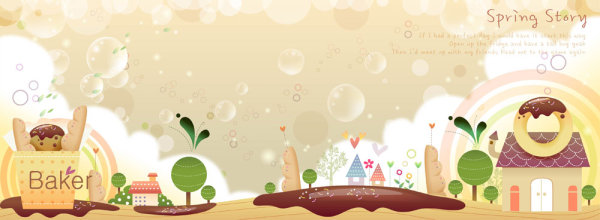 可爱卡通元素05&mdash;&mdash;矢量素材