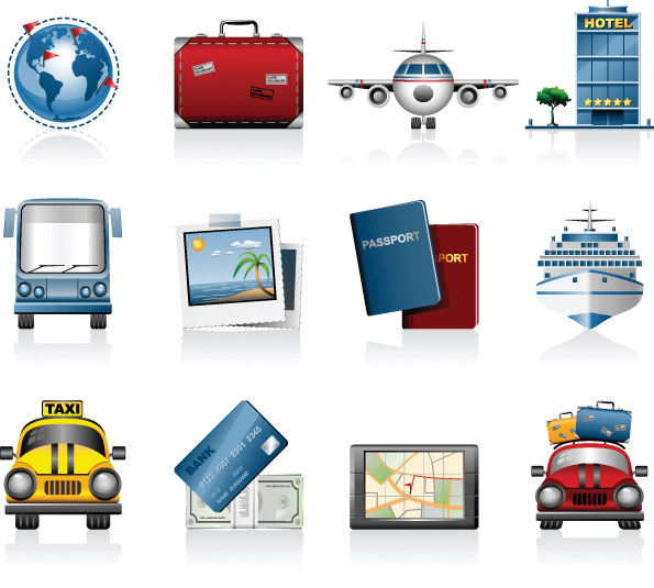 Travel travel icon vector material
