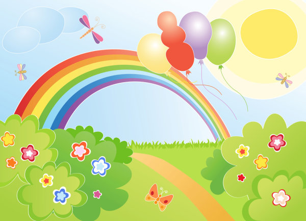 夏季卡通图案04——矢量素材