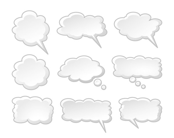 Cartoon dialog box - vector